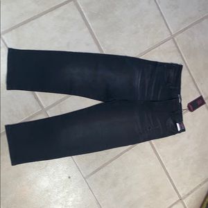 Black high rise pants